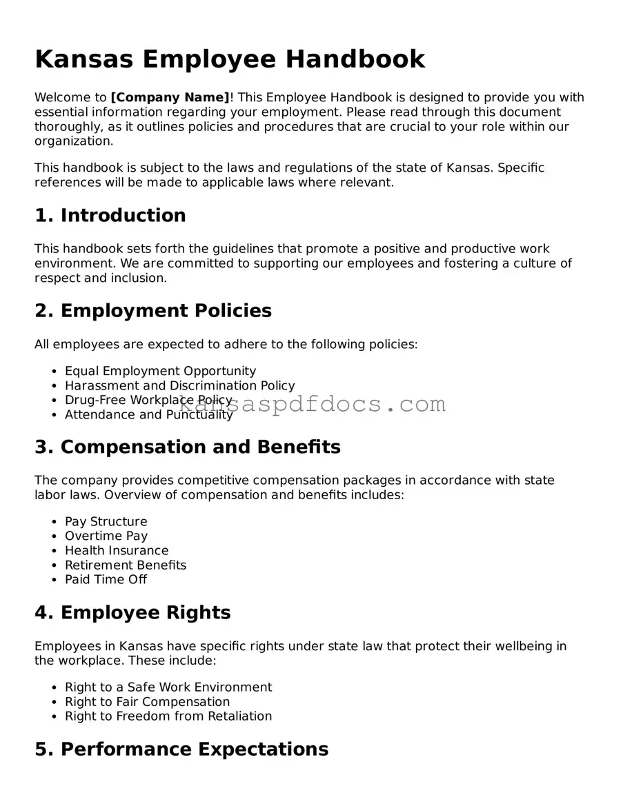 Valid Employee Handbook Template for Kansas State