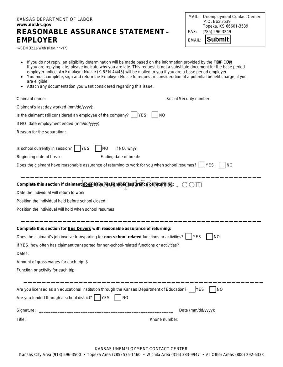 Download Kansas K Ben 3211 Form