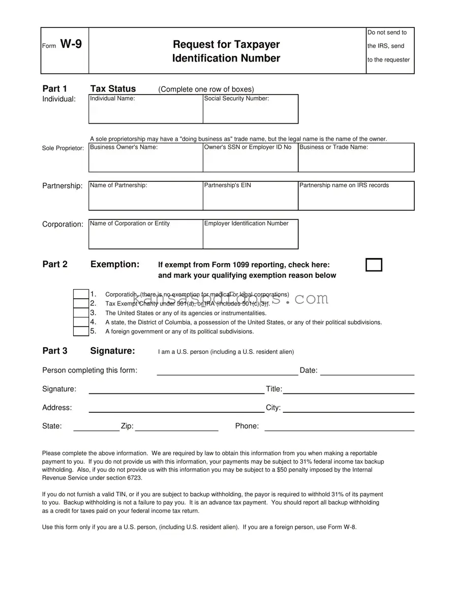 Download Kansas W 9 Form