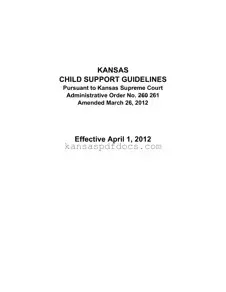 Download Kansas Child Support Form
