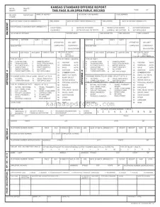 Download Kansas Standard Offense Report Form
